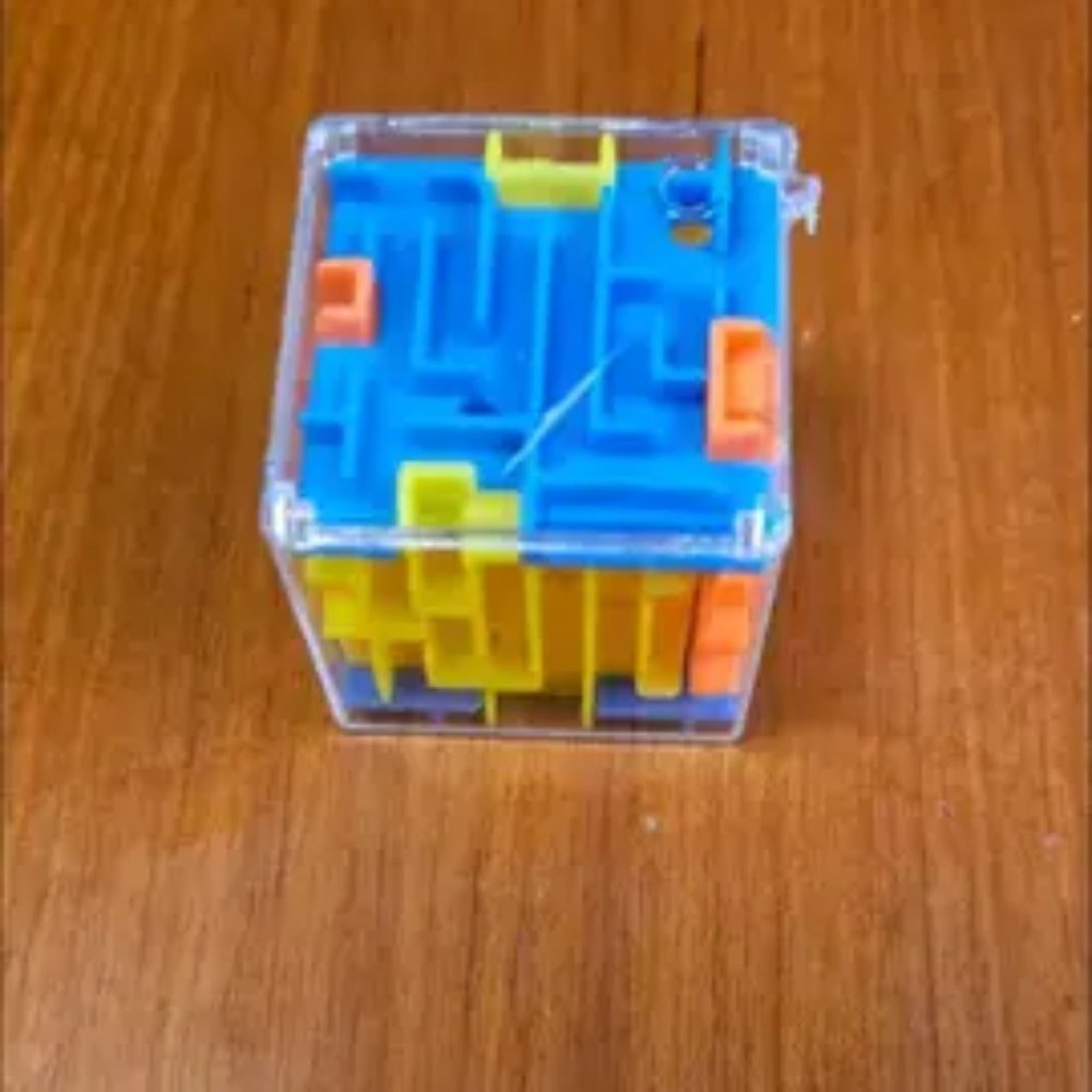3D Maze Magic Cube Six-Sided Transparent Puzzle